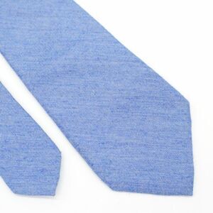 Calvin Klein Heather Blue Viscose Silk Tie Skinny